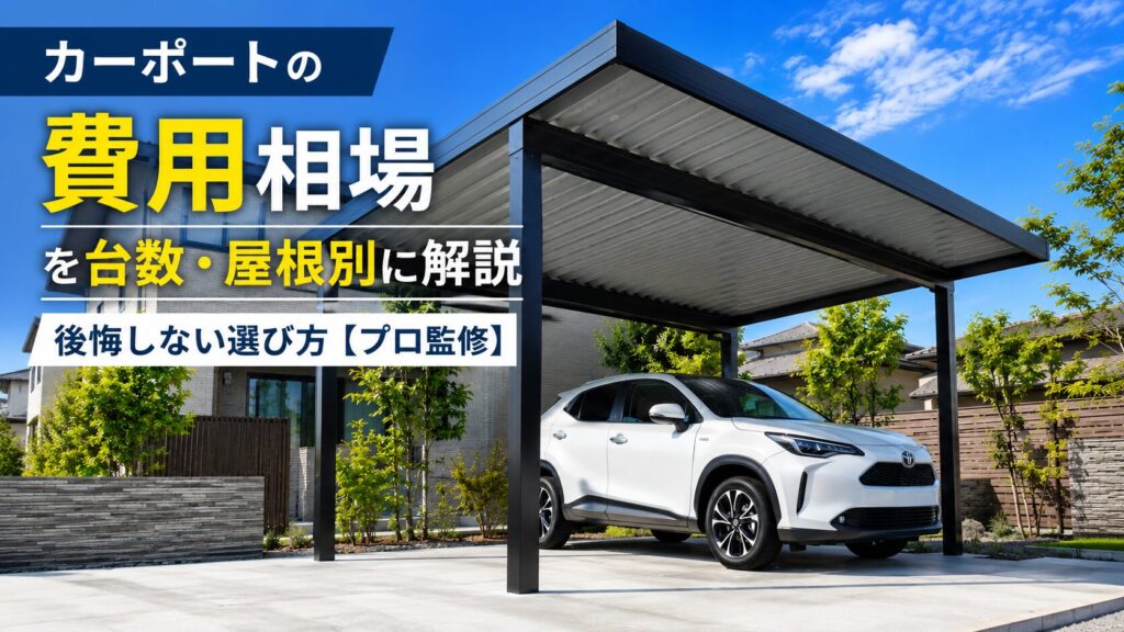 カーポートの費用相場 後悔しない選び方
