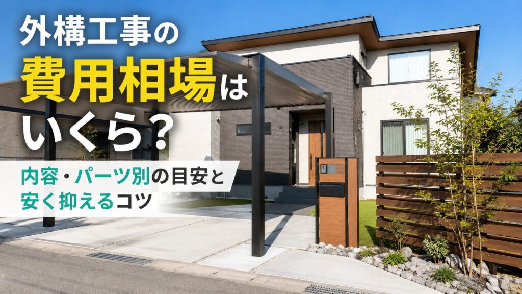 外構工事の費用相場はいくら？