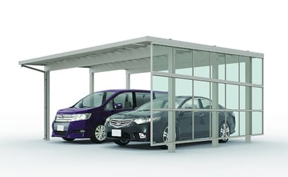 LIXIL ソルディーポート 1面囲いタイプの施工イメージ