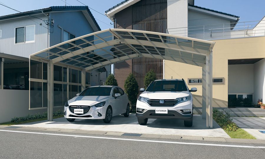 三協アルミ 合掌タイプの施工イメージ
