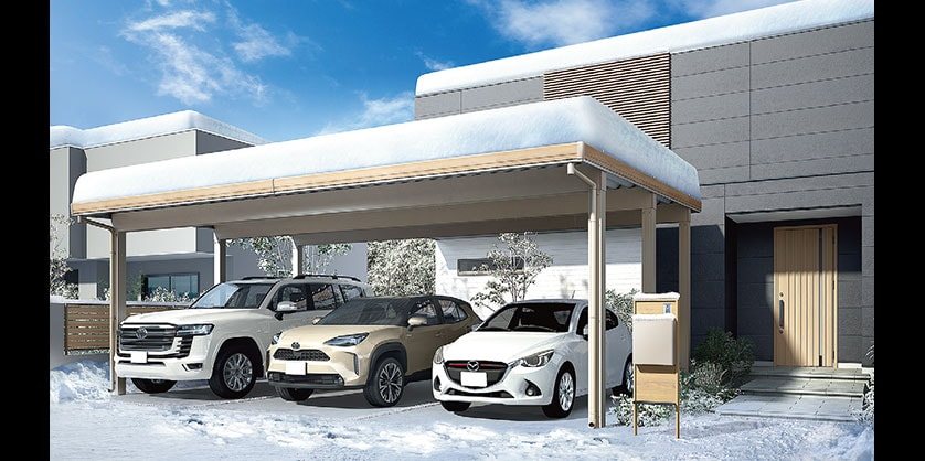 カーポートST（LIXIL）の施工イメージ