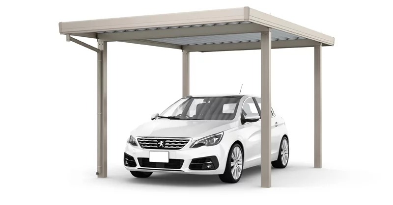 LIXIL カーポートSW 1台用の施工イメージ