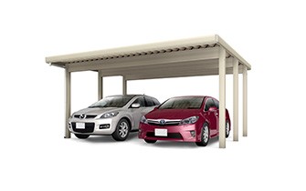 ビニフレーム工業 アルファNS 2台用の施工イメージ