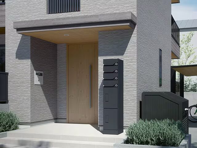 LIXIL 集合住宅向け宅配ボックスA型 宅配ボックスの施工イメージ（福岡）