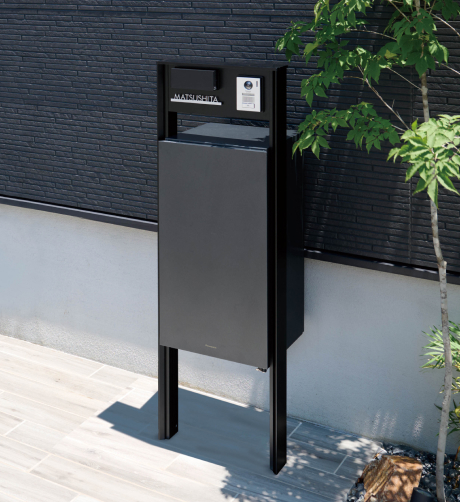 YKK AP 機能ポール パナソニック宅配ボックス 宅配ボックスの施工イメージ（福岡）