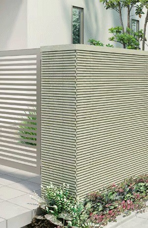 開き門扉AB(LIXIL)の施工イメージ(福岡)