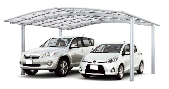LIXIL ネスカR（ラウンド屋根）2台用の外観イメージ