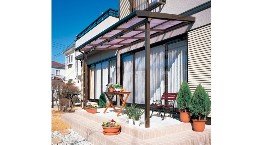 LIXIL ナーラテラス テラス屋根の施工イメージ(福岡)