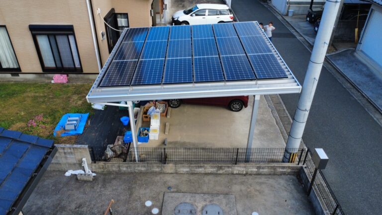 ソーラーカーポート施工実績｜福岡県内