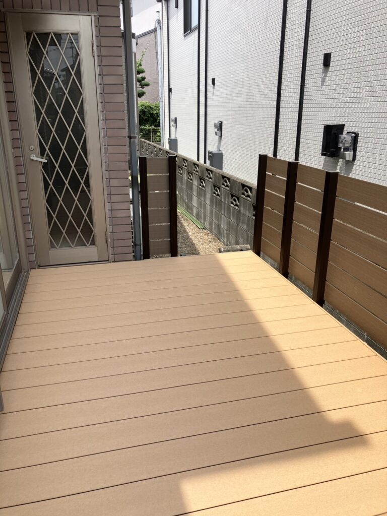 ウッドデッキ＋フェンス施工実績｜福岡県内