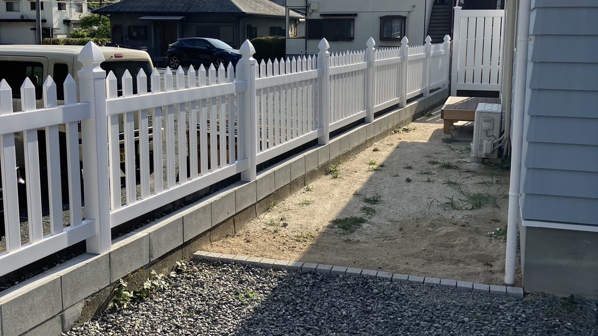 アーバーライフ カントリーピケットフェンスの施工実績(福岡市東区)
