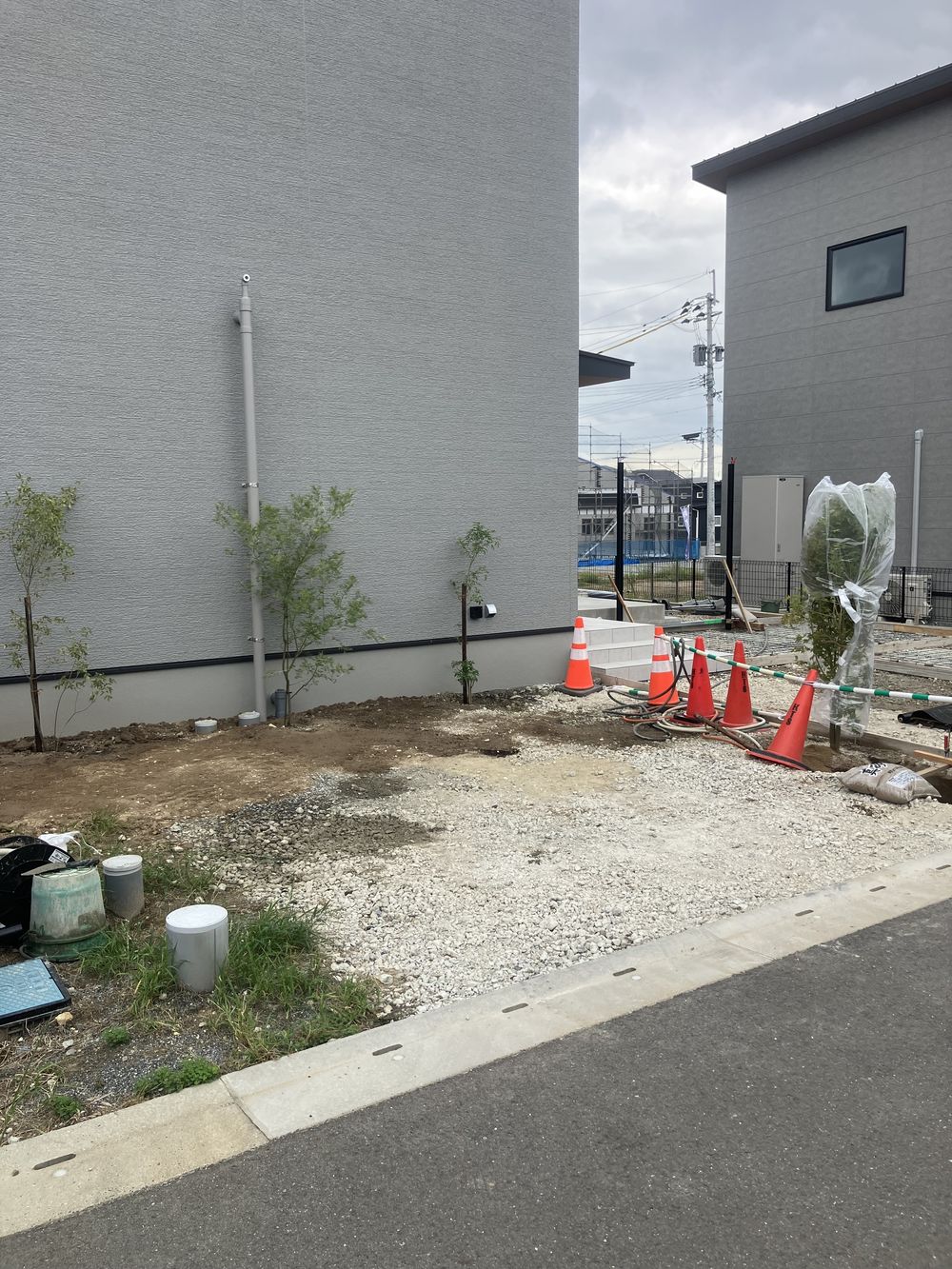 佐賀県三養基郡基山町 新築外構 施工前の敷地